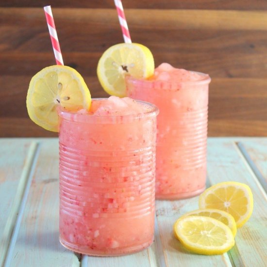 Strawberry Lemonade Moscato Slushie