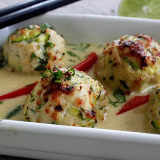 Green Curry Turkey Meatballs