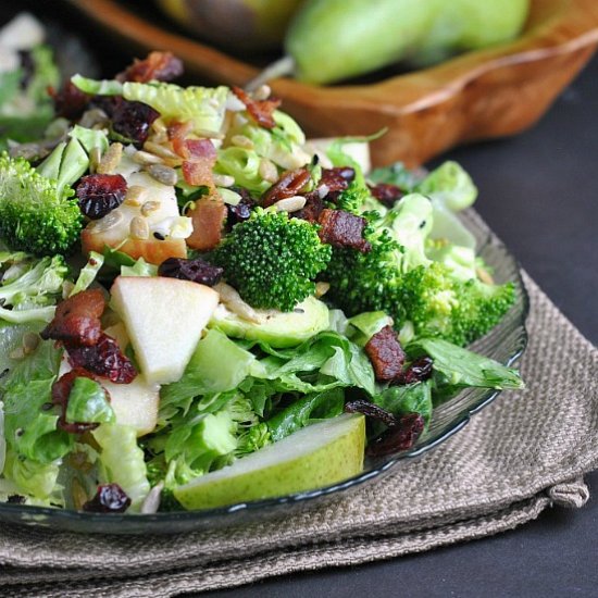 Pear, Apple, and Bacon Salad