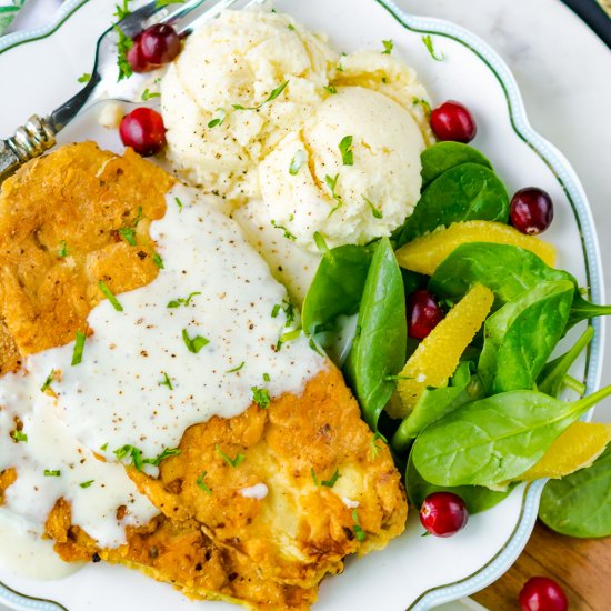 Chicken Fried Eggplant Meal Prep