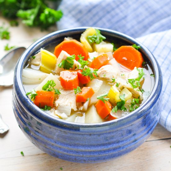 Healthy Slow Cooker Chicken Stew