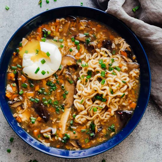 Chinese Hot and Sour Ramen Soup