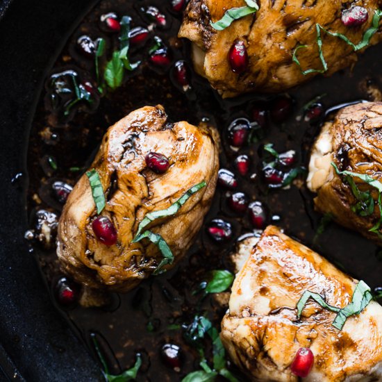 Pomegranate Balsamic Chicken