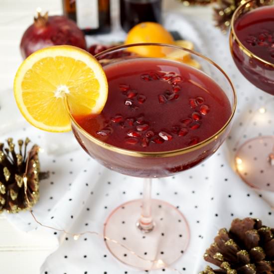 pomegranate orange margaritas