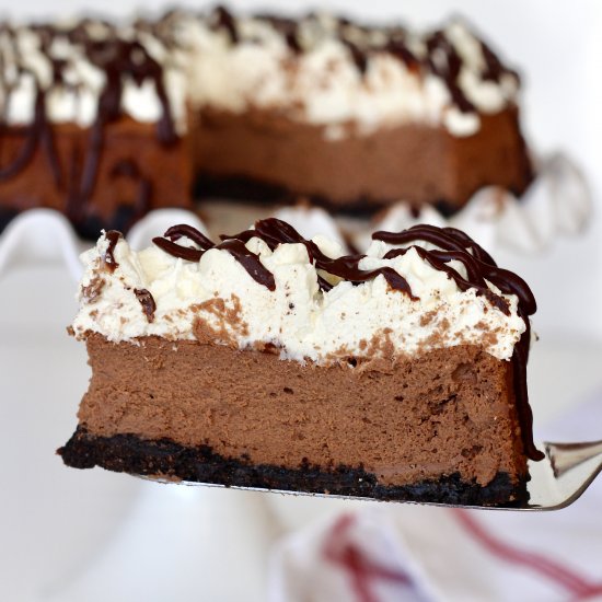 Triple Chocolate Mousse Cheesecake