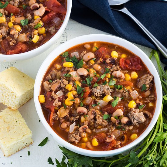 black-eyed pea and sausage stew