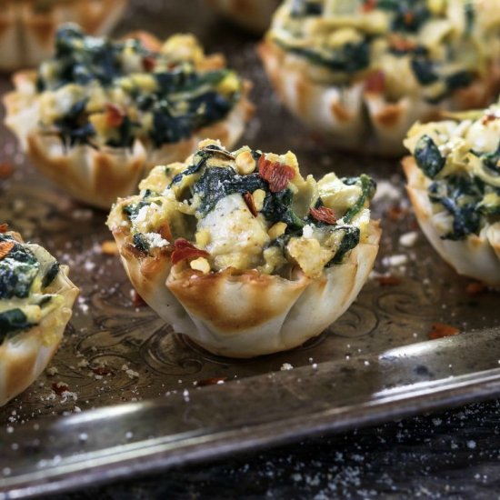 Vegan Spinach Artichoke Cups