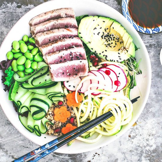 grilled ahi tuna bowl