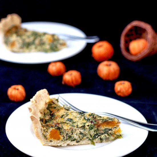 Squash Spinach Quiche