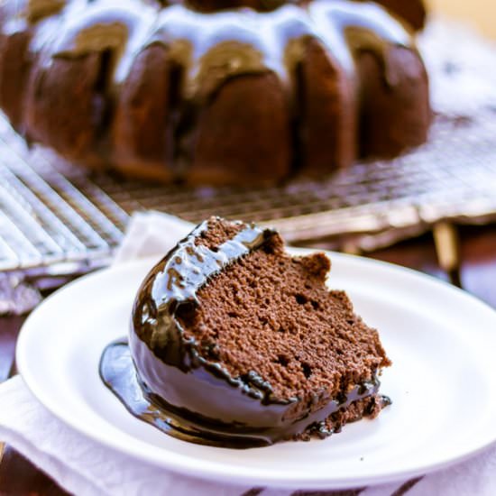 Chocolate Bundt Cake with Ganache