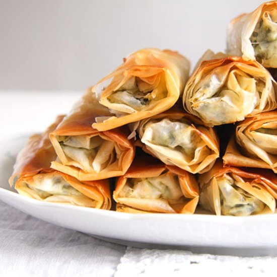 Crispy Albanian Spinach Rolls