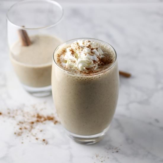 Healthy Eggnog Protein Smoothie