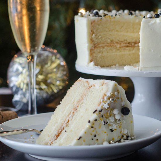 champagne layer cake