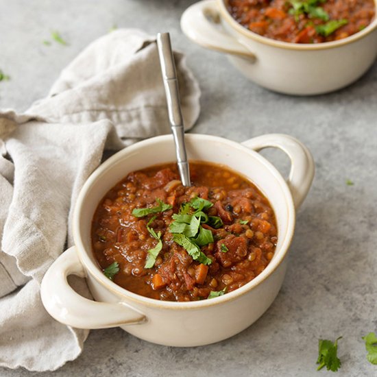 Instant Pot Vegan Lentil Chili