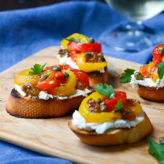 Pepperonata Bruschetta