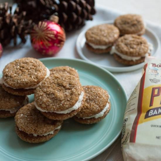 Gingerbread Sandwich Cookies