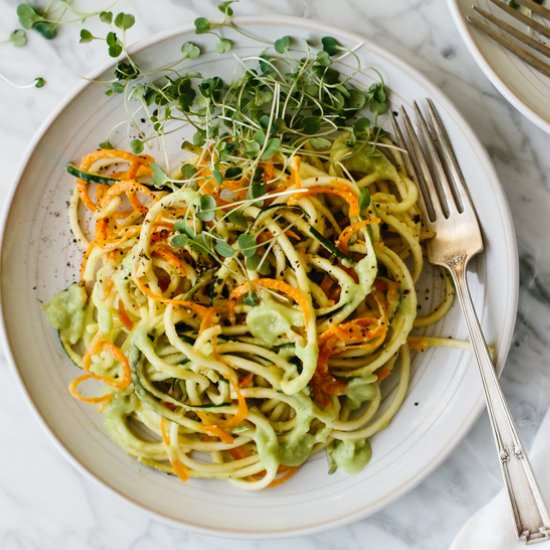 Carrot and Zucchini Pasta