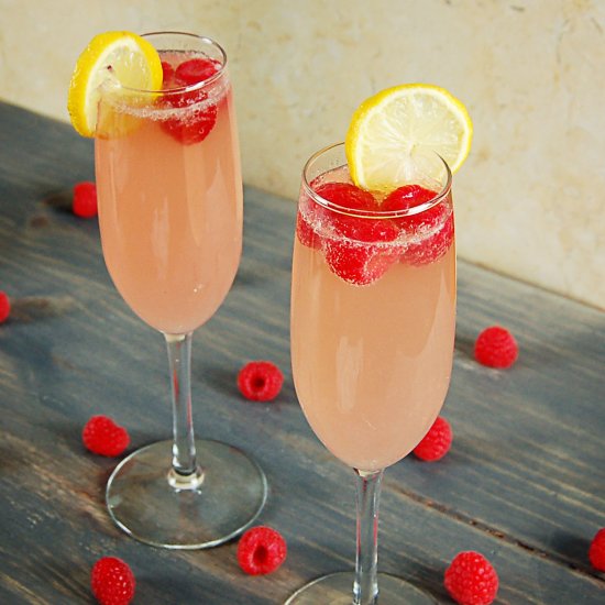 Peach Raspberry Mimosa