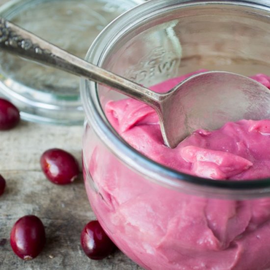 Microwave Cranberry Curd