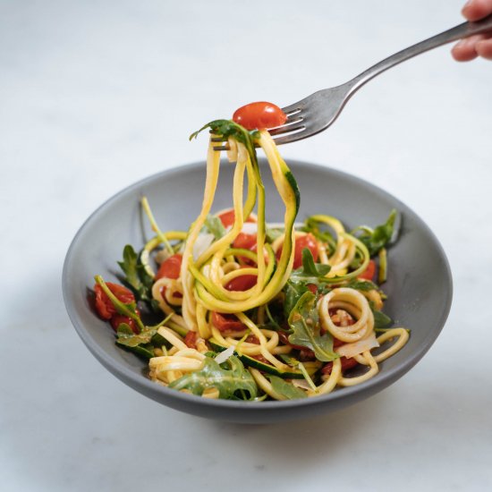 Zucchini Noodles with Tomatoes