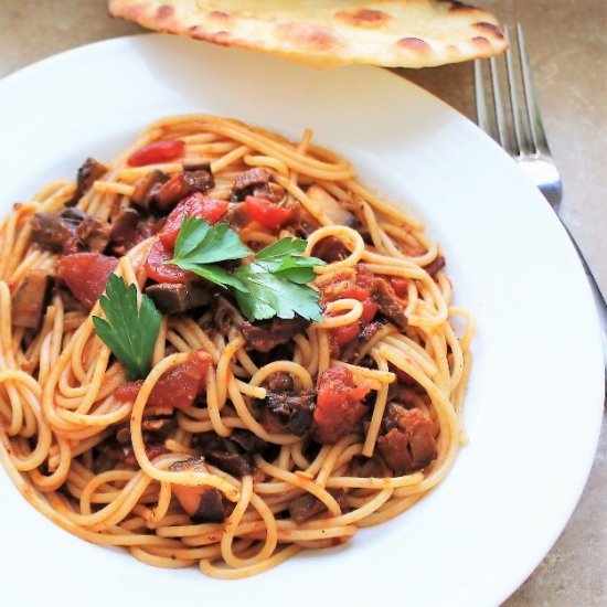 Pasta with Mushroom Ragu