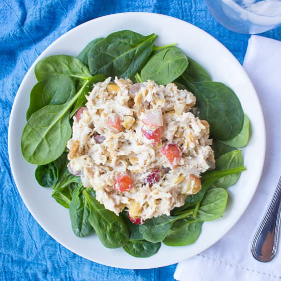 Cashew Grape Chicken Salad (GF)