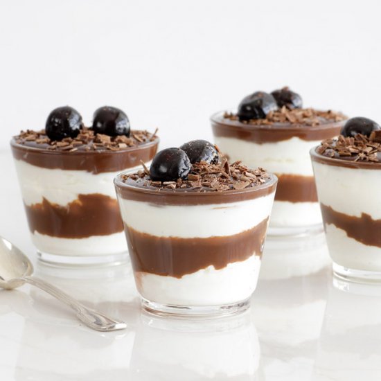 Chocolate Amarena Cherry Parfait