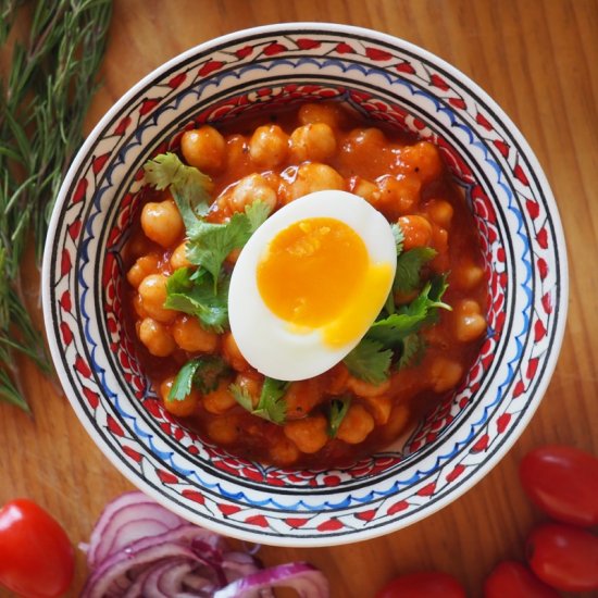 Chickpea Stew with Roasted Pepper