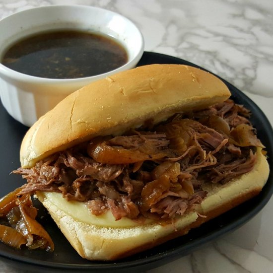 Crockpot French Dip Sandwiches