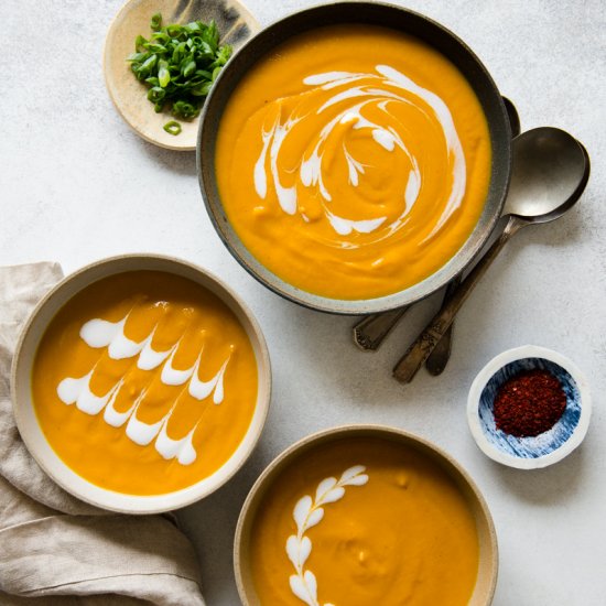 Carrot and Sweet Potato Soup