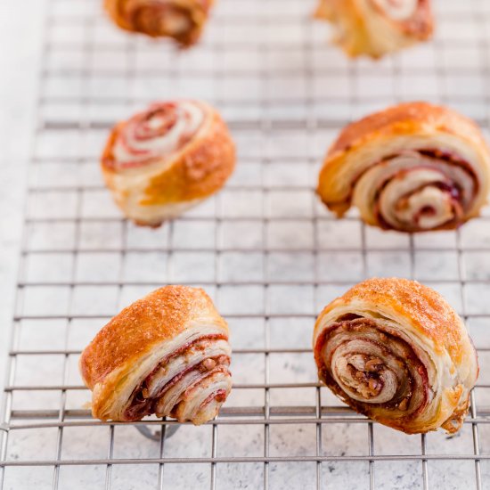 chocolate raspberry rugelach