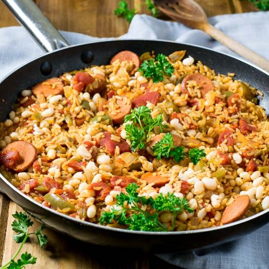 Zesty Sausage and Bean Skillet