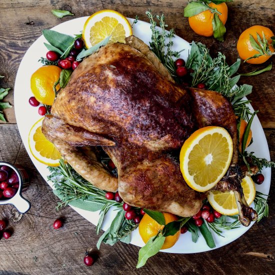 Orange, Pear, and Herb Turkey