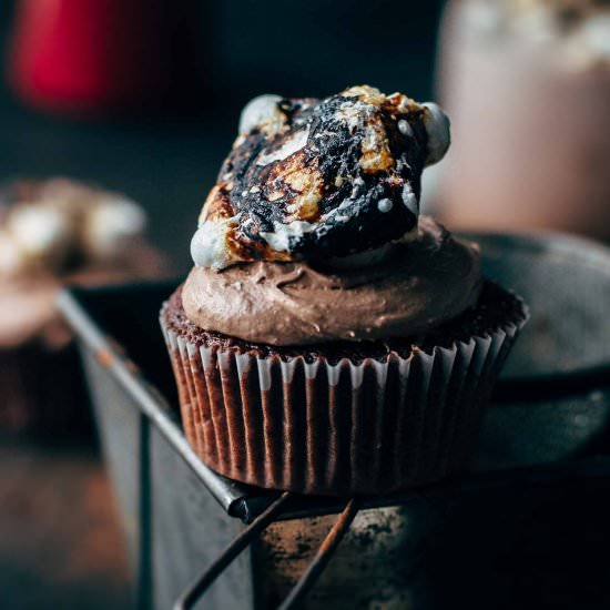 Hot Chocolate Cupcakes