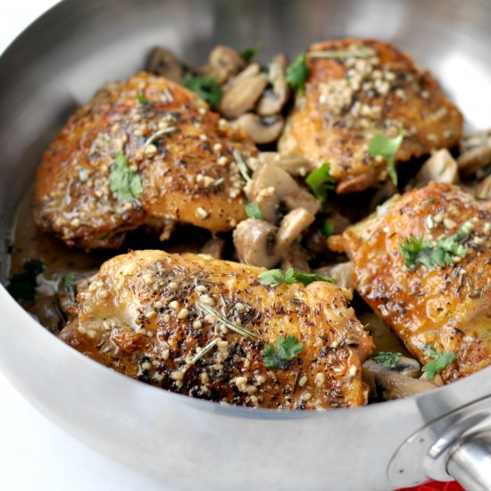 Herbed Chicken and Mushrooms