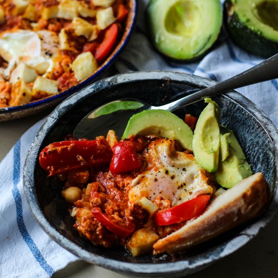 Halloumi & Chickpea Shakshuka