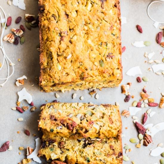 Paleo Morning Glory Quick Bread