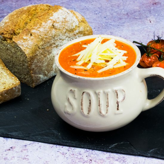 Roasted Red Pepper & Tomato Soup