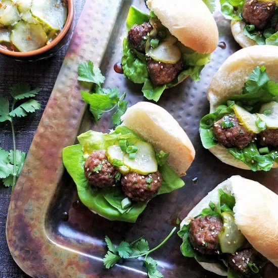 Asian Meatball Sliders