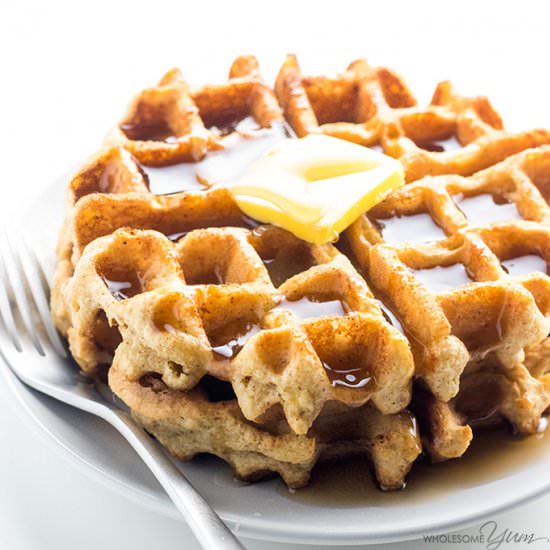 Keto Paleo Almond Flour Waffles