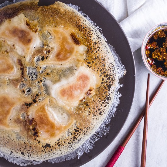 Gyoza with Crisp Skirt