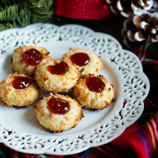 Coconut Thumbprint Cookies