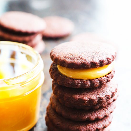 Choc. Dulce de Leche Sandwiches