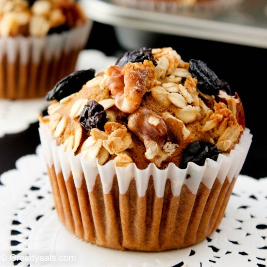 Healthy banana bread muffins