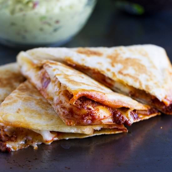 Chorizo and Shrimp Quesadilla