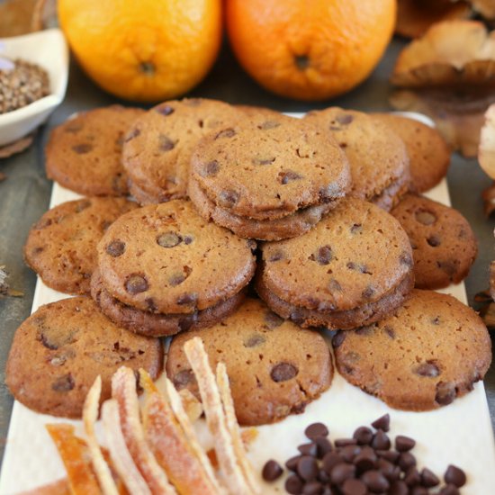 Fall Choc Chip & Orange Cookies