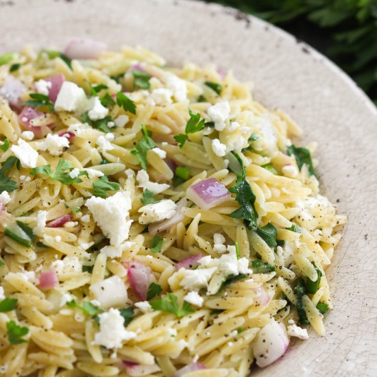 Herbed Orzo Salad with Feta