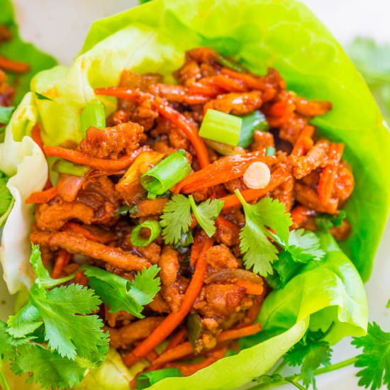 Thai Chicken Lettuce Wraps