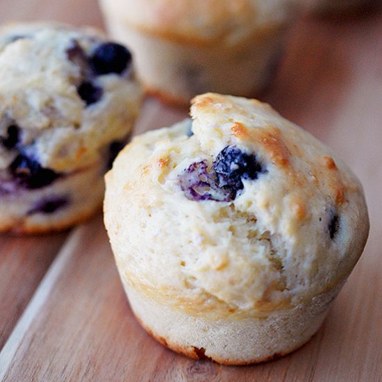 Buttermilk blueberry muffins