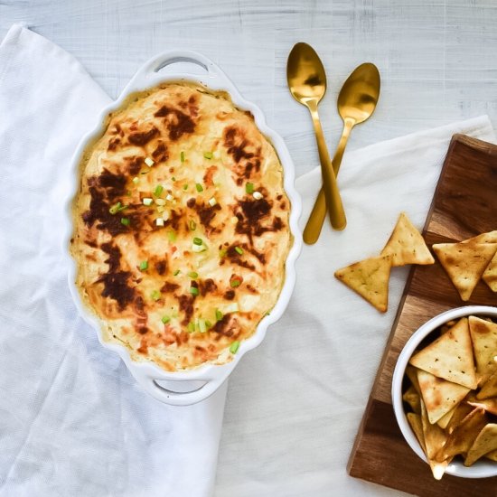 Skinny Baked Crab Dip